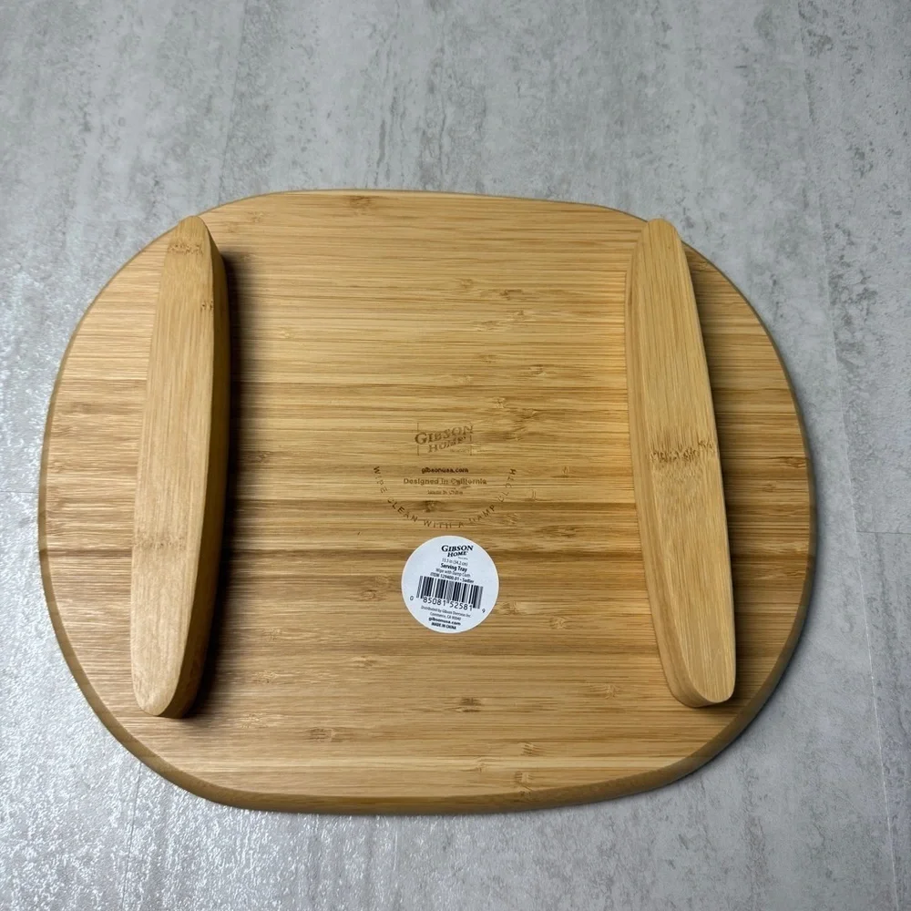 Gibson Home serving tray wooden serving platter